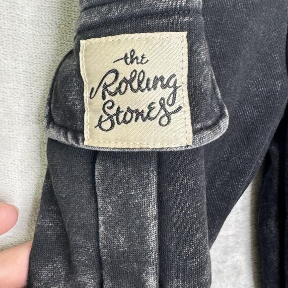 Rolling Stones Pants Youth 3T Black Cargo Joggers Red Drawstring Rock Band Kids - Picture 4 of 6